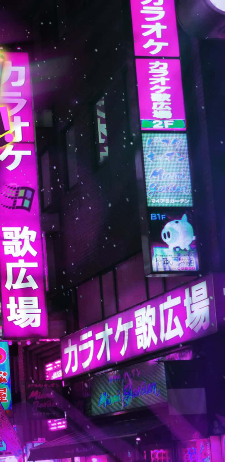 Magenta_ Neon_ Nightscape.jpg Wallpaper