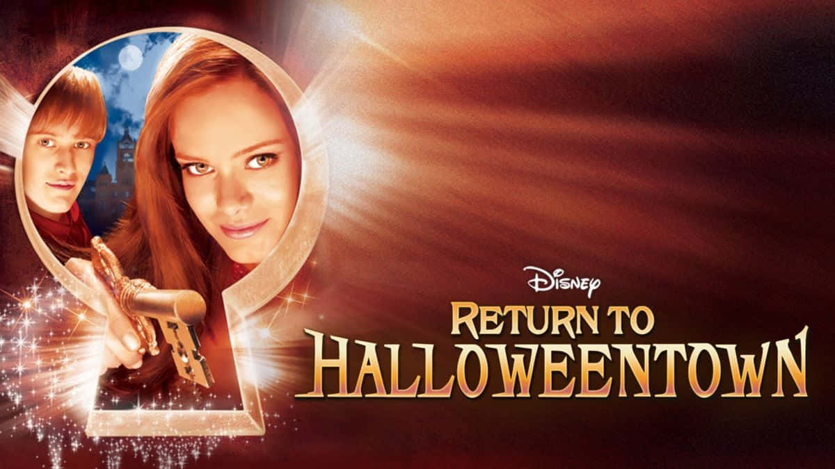 Magic Night In Halloweentown City Wallpaper