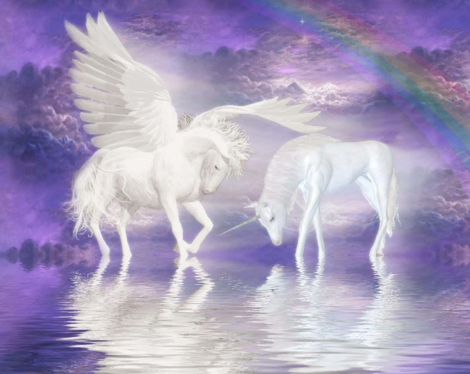 Magical 3d Unicorn In A Fantasy World Wallpaper