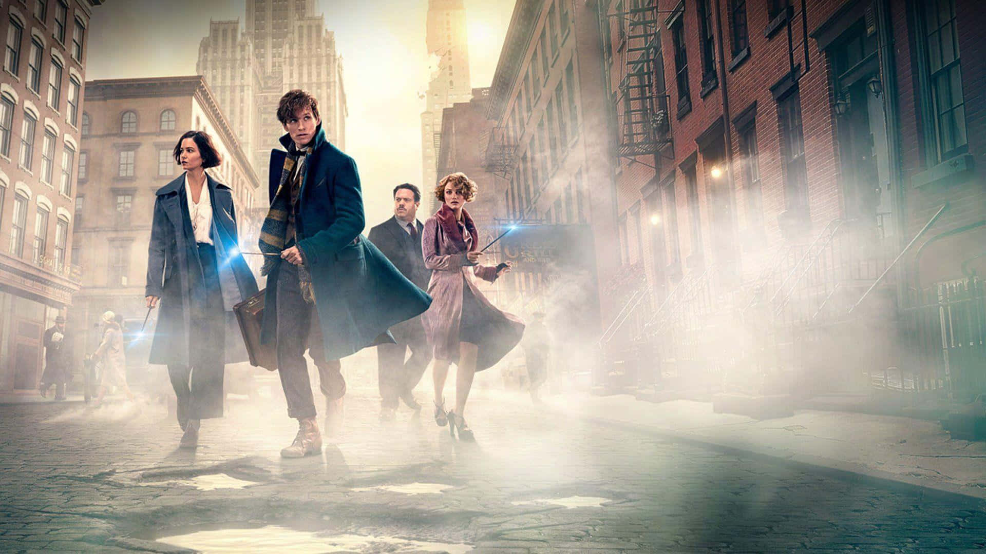 Magical Creatures Encounter In Fantastic Beasts Wallpaper