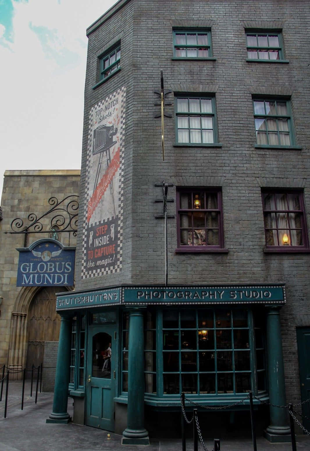 Magical Diagon Alley Bustling With Wizards And Witches Wallpaper