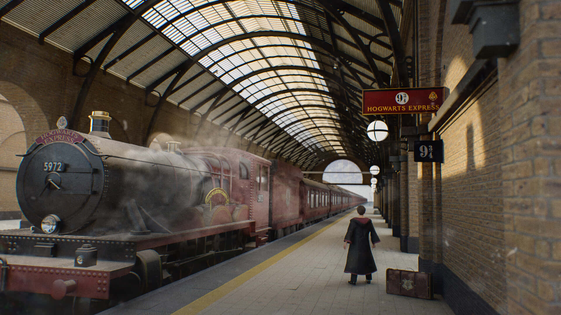 Magical Escape - Platform 9 3/4 At King's Cross Station Wallpaper