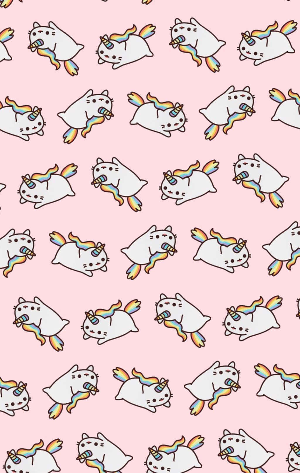 Magical Kawaii Unicorn In A Dreamy World Wallpaper