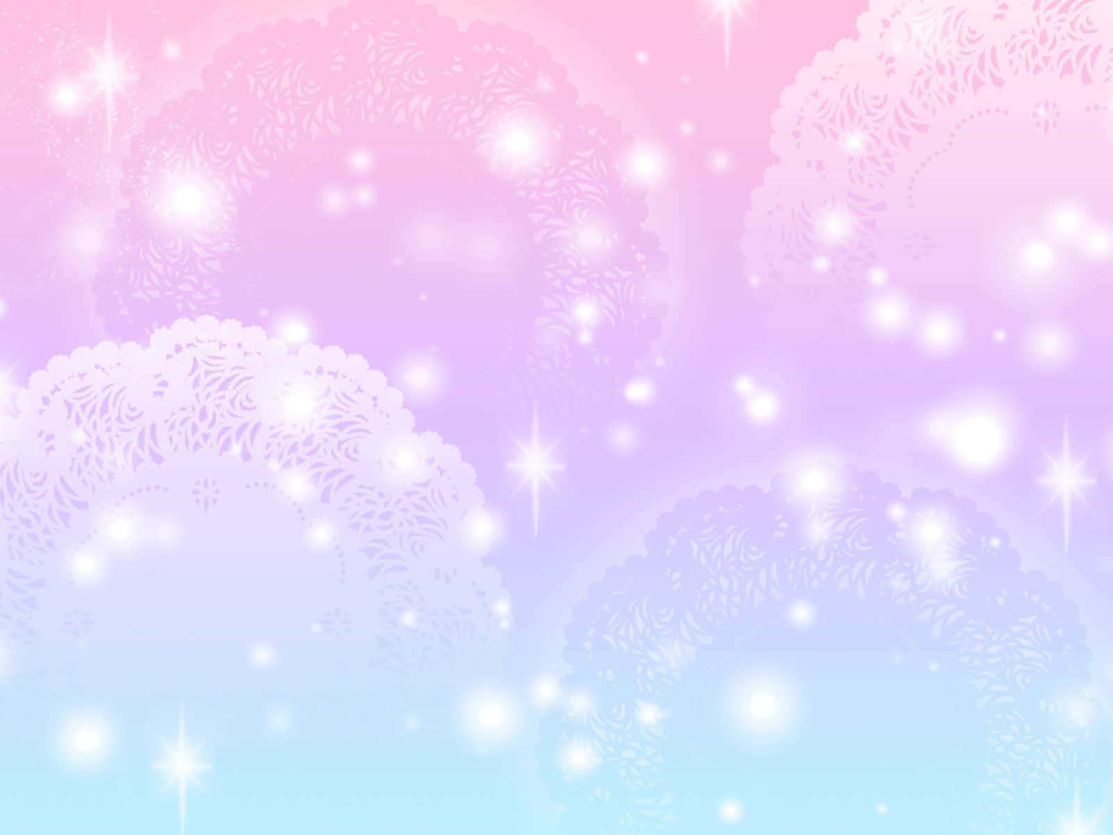 Magical Pastel Blue And Pink Wallpaper