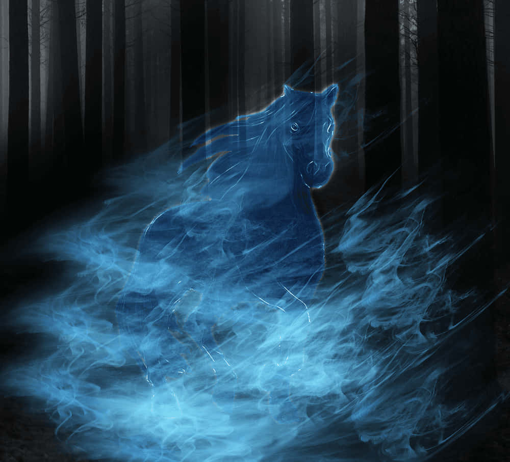 Magical Patronus Charm In The Moonlight Wallpaper