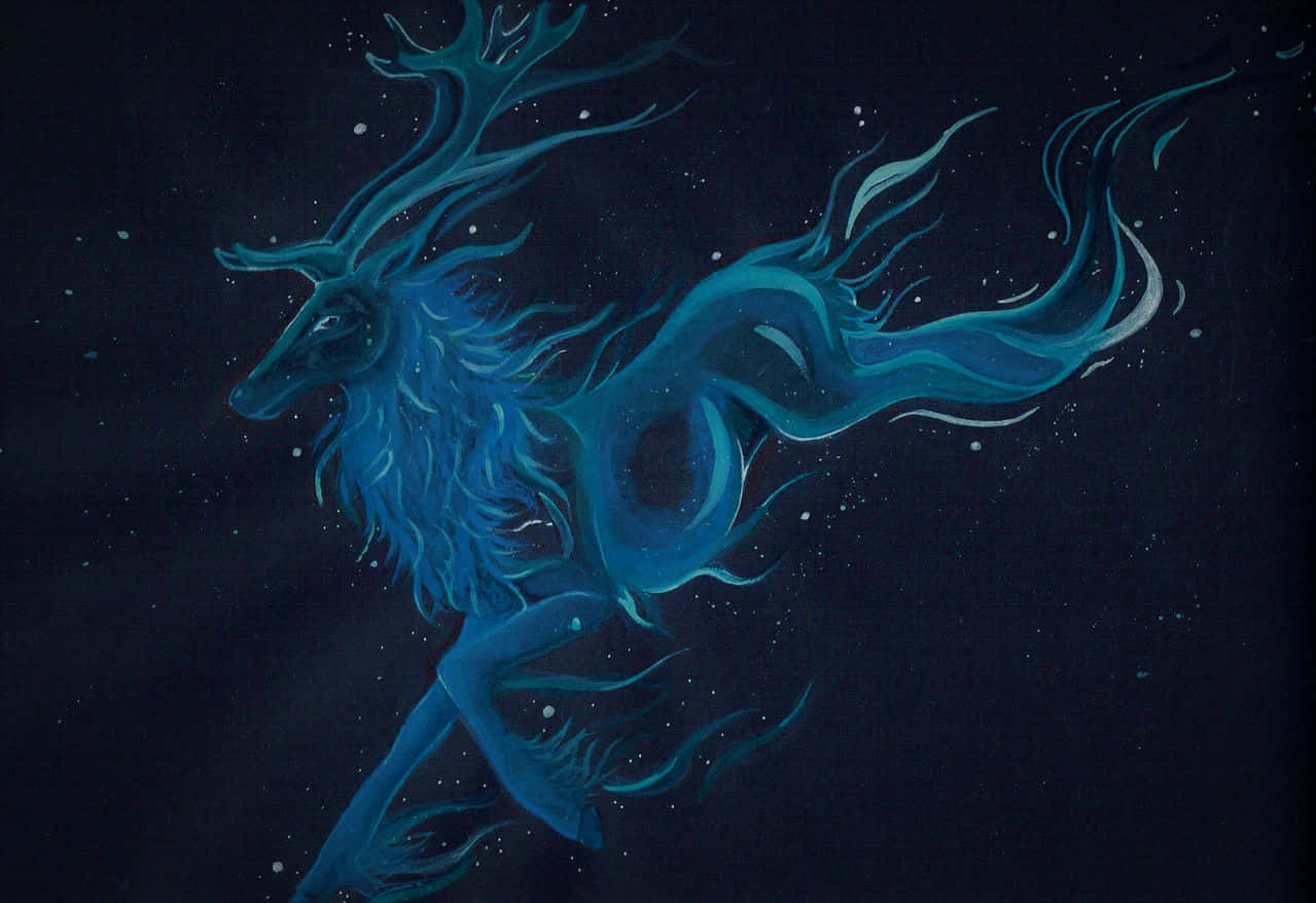 Magical Patronus In Enchanting Forest Wallpaper