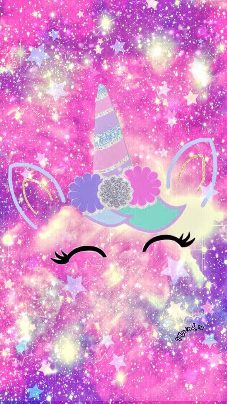 Magical Purple Unicorn Wallpaper