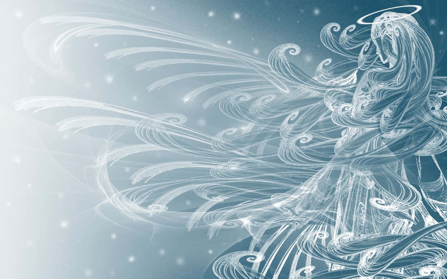 Magical Winter Solstice Night Wallpaper