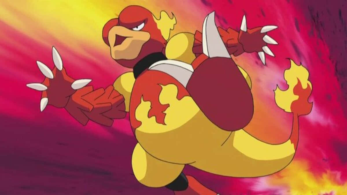 Magmar Pokemonin Action Wallpaper