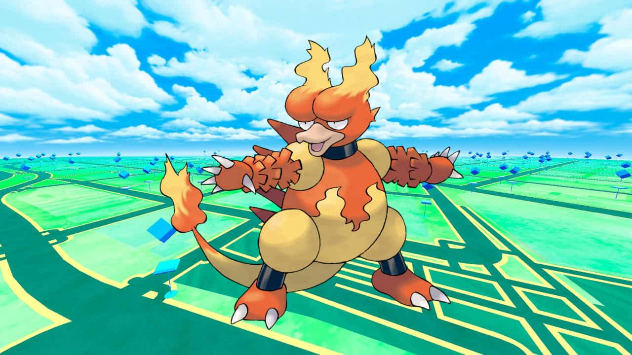 Magmar Pokemonin Virtual World Wallpaper