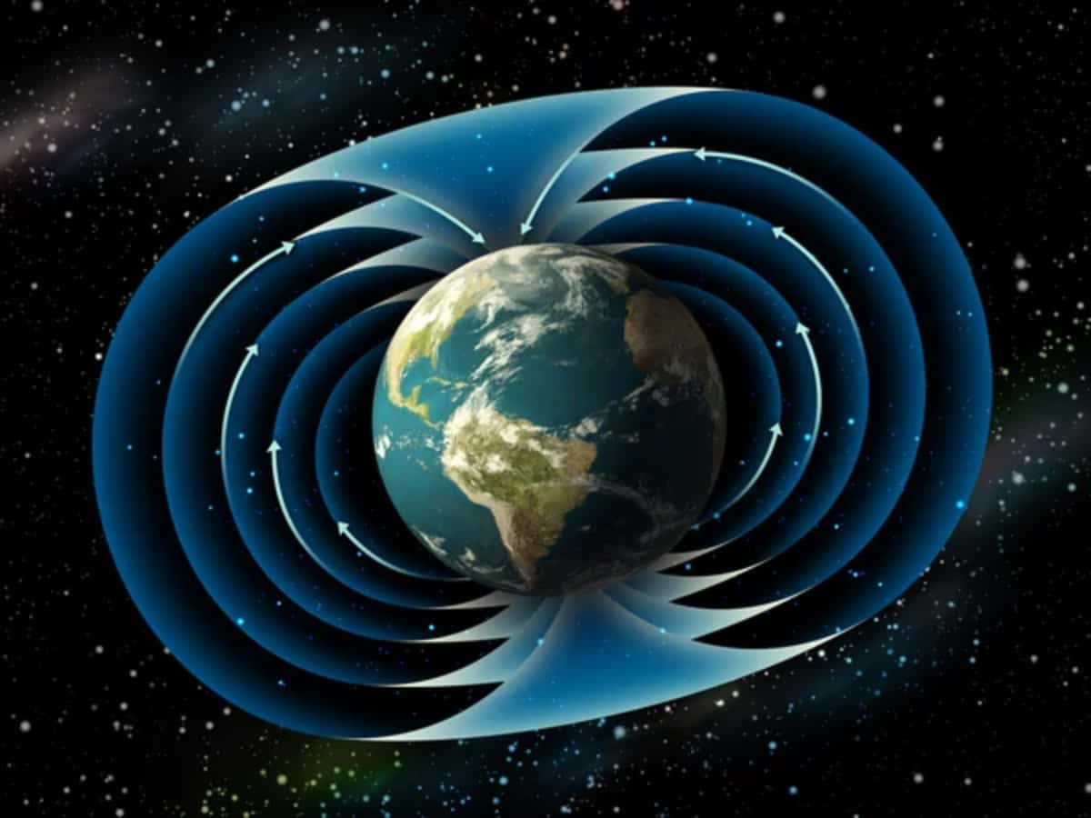 Magnetic Field Visualization Wallpaper