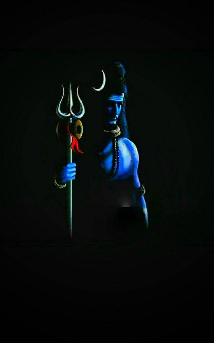 Mahadev Full Hd Torch In Dark Wallpaper