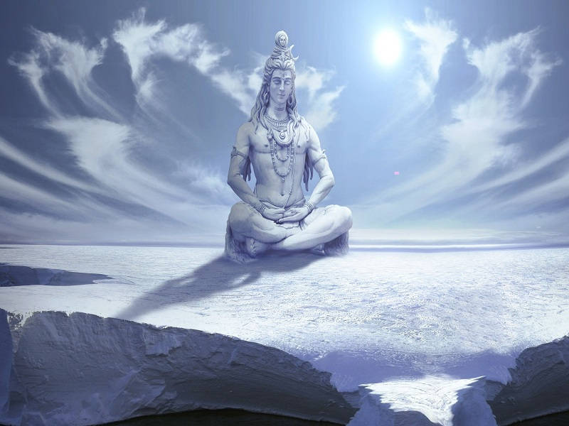 Mahadev Full Hd White Clouds Wallpaper