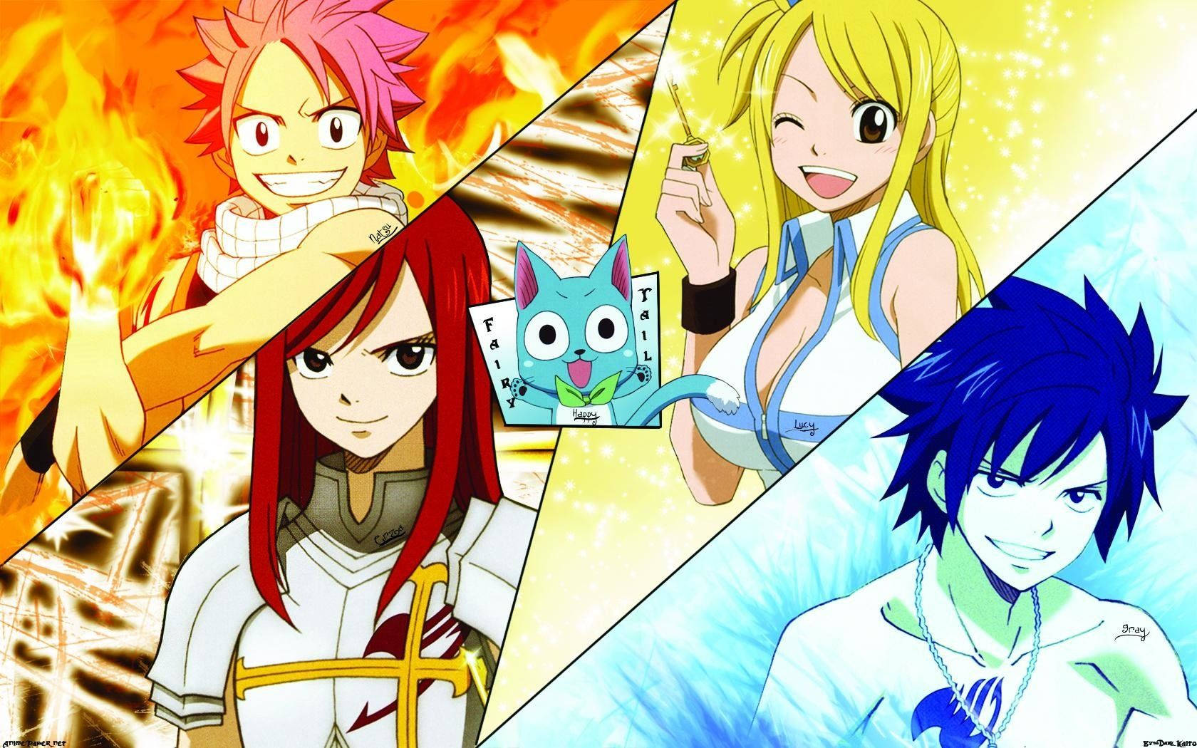 Main Characters Of Fairy Tail Wallpaper