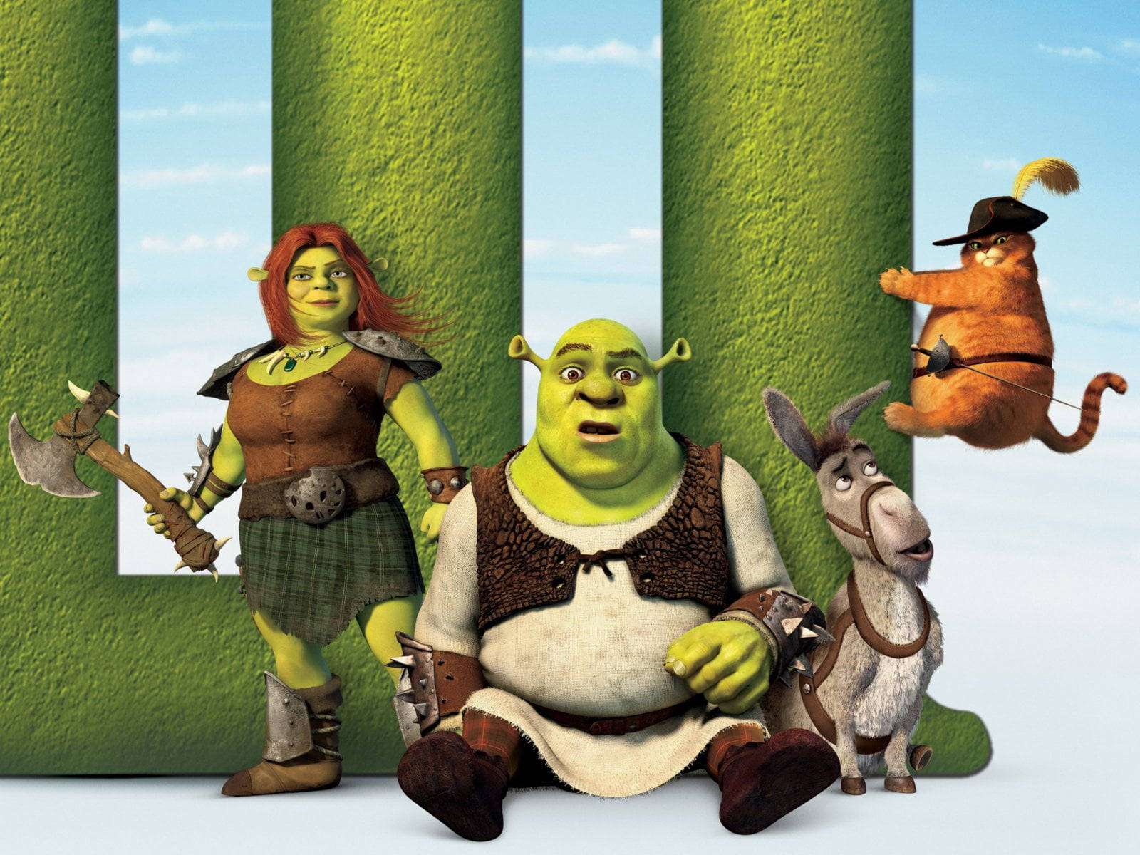 Main Characters Of Shrek Pc Wallpaper