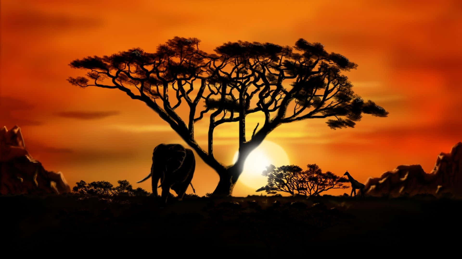 Majestic African Landscapes Wallpaper