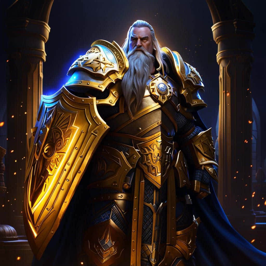 Majestic_ Armored_ Paladin Wallpaper