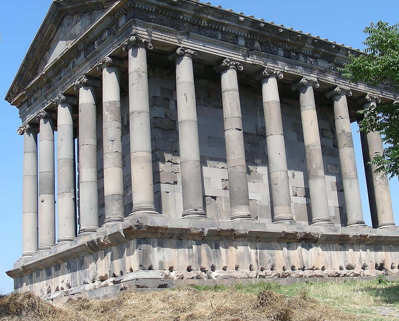 Majestic Columns Of Garni Temple, Armenia Wallpaper