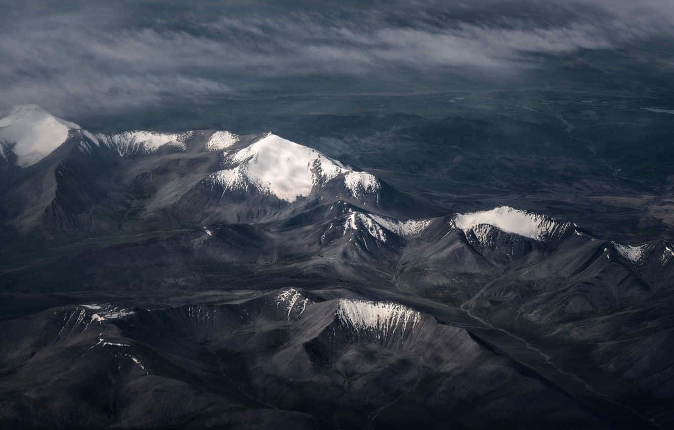 Majestic Dark Mountain Landscape Wallpaper