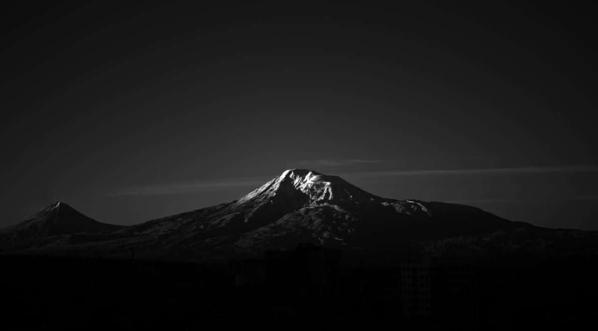 Majestic Dark Mountainscape Wallpaper