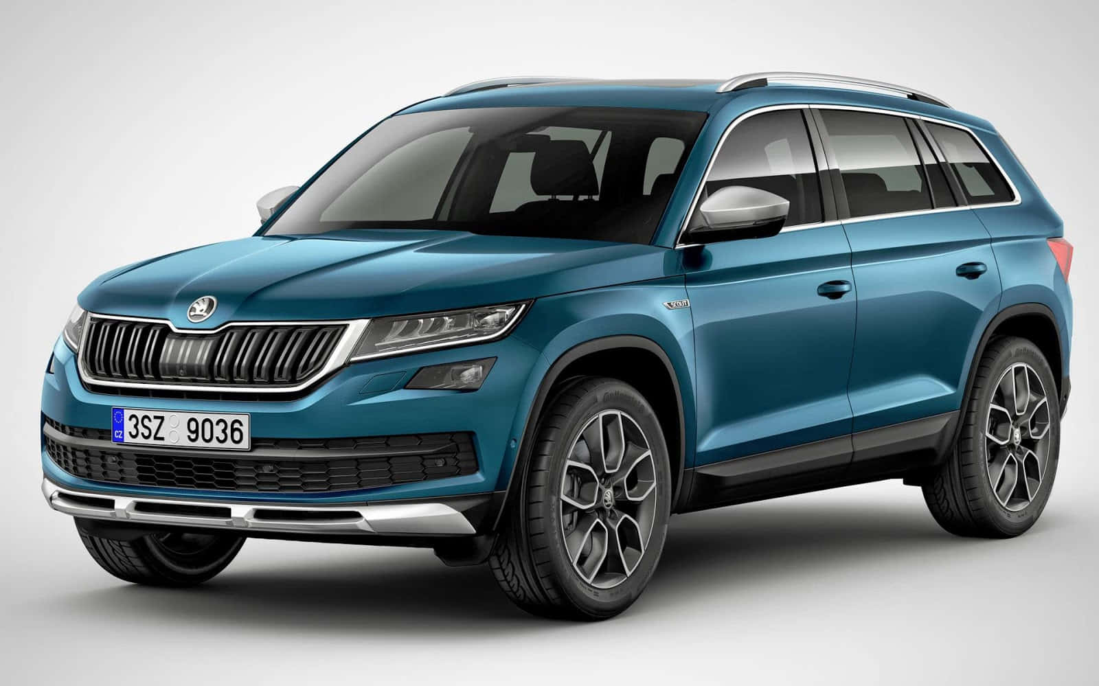 Majestic Drive With Skoda Kodiaq Wallpaper