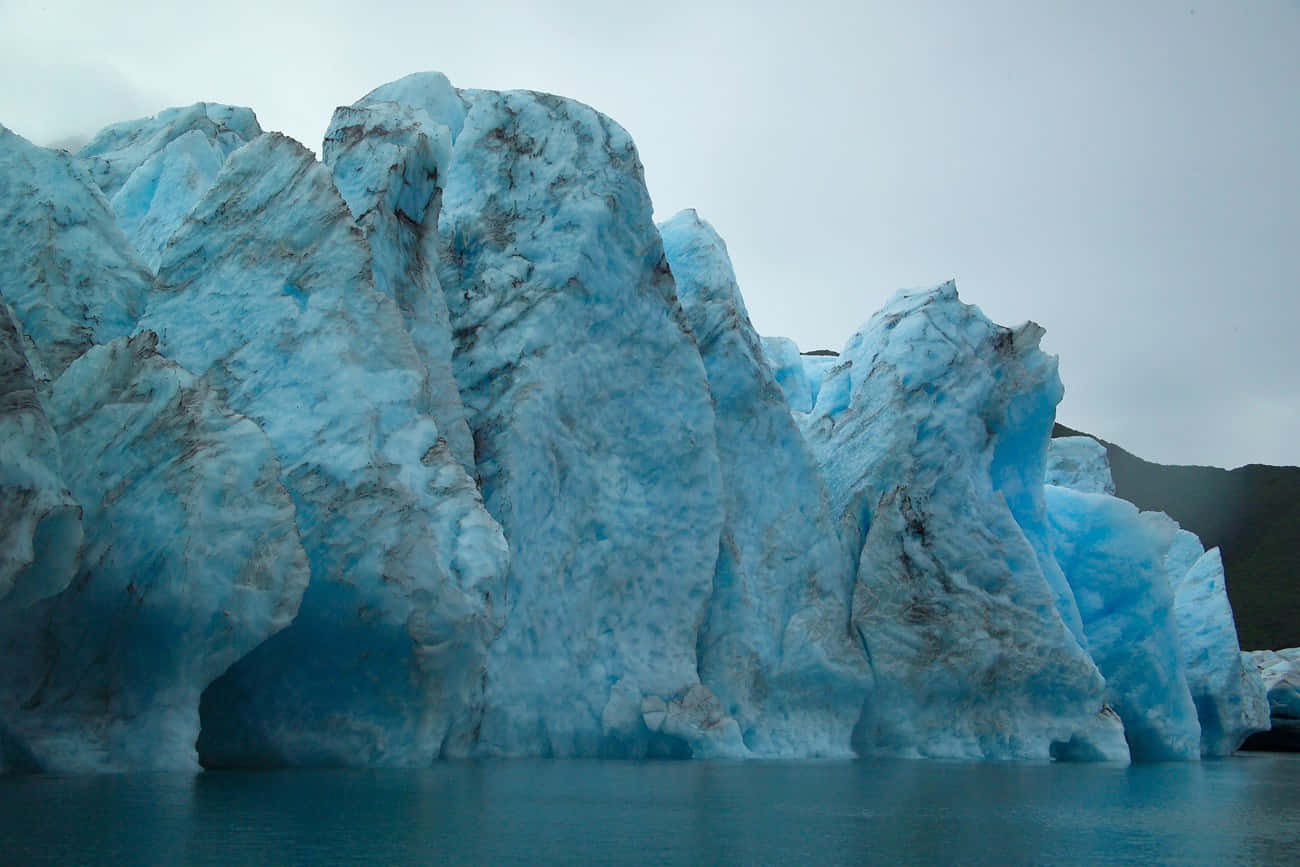 Majestic Glacial Ice Formation Wallpaper