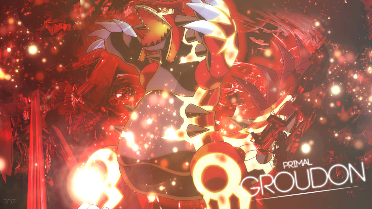 Majestic Groudon - Legendary Pokémon Of The Land Wallpaper