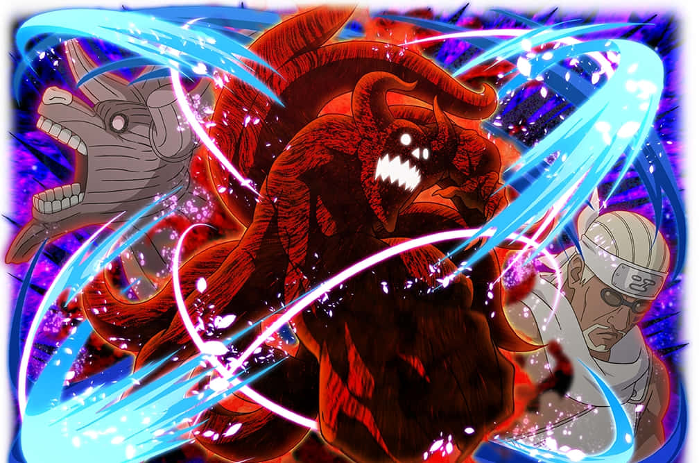 Majestic Gyuki - The Eight-tailed Beast Wallpaper