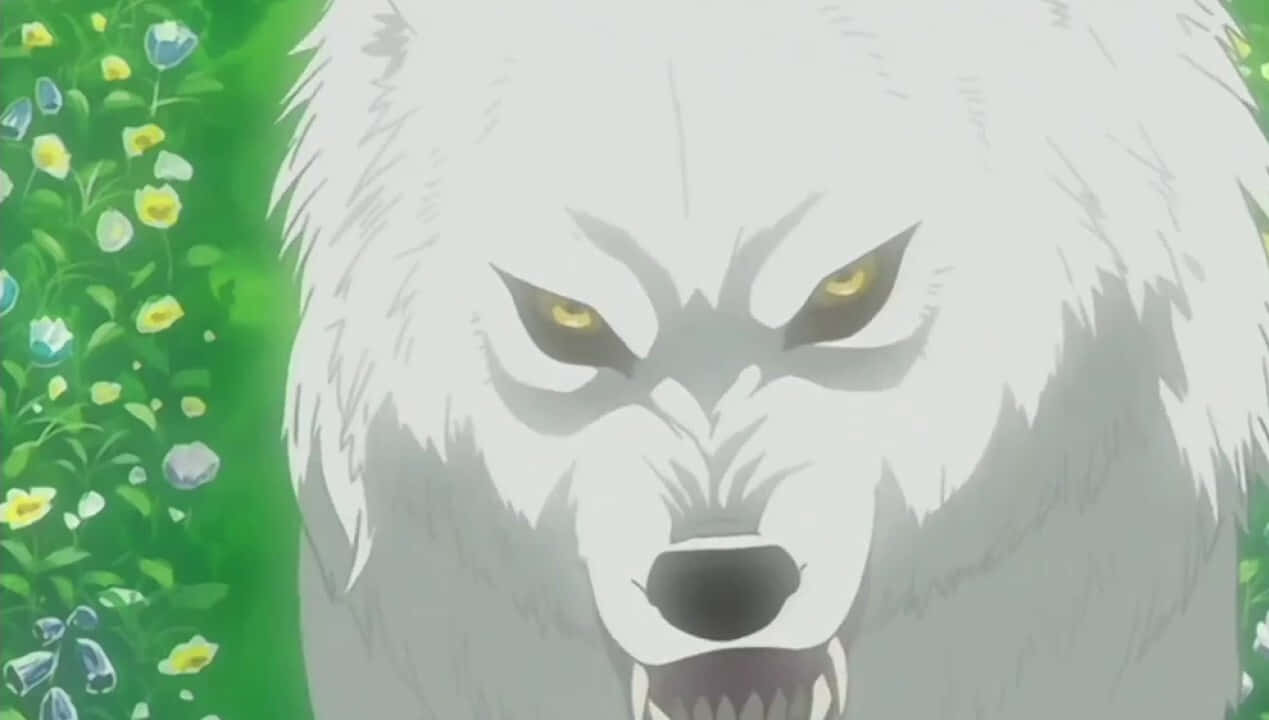 Majestic Kiba From Wolf's Rain In A Gorgeous Landscape Wallpaper