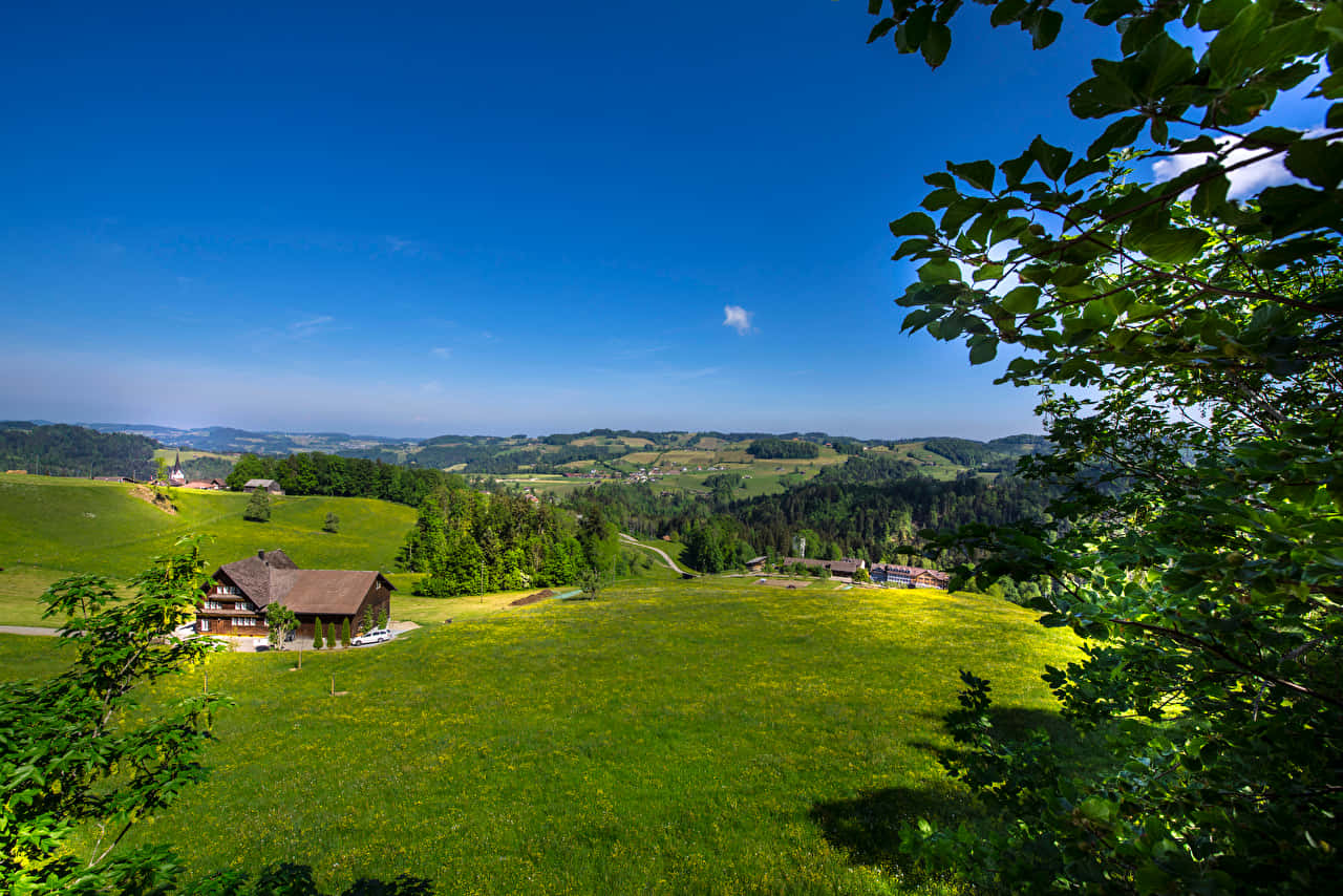 Majestic Landscape Of Baden, Switzerland Wallpaper