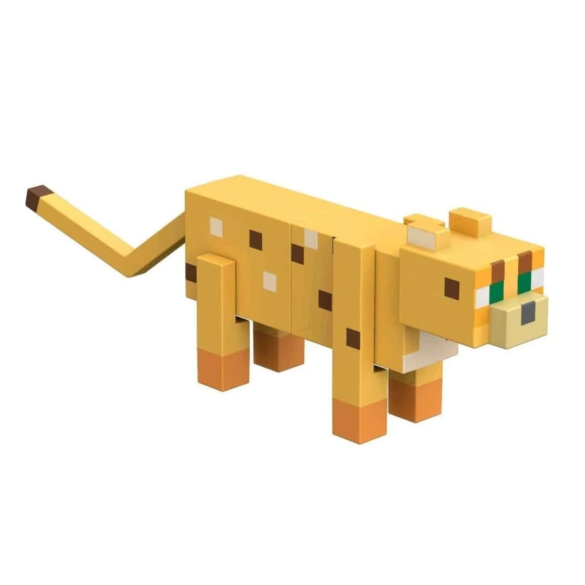 Majestic Minecraft Ocelot In Its Natural Habitat Wallpaper