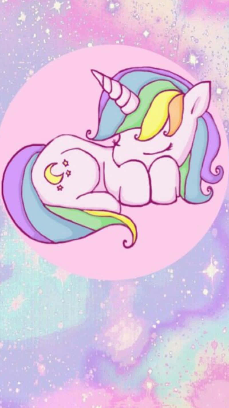 Majestic Pastel Unicorn Wallpaper