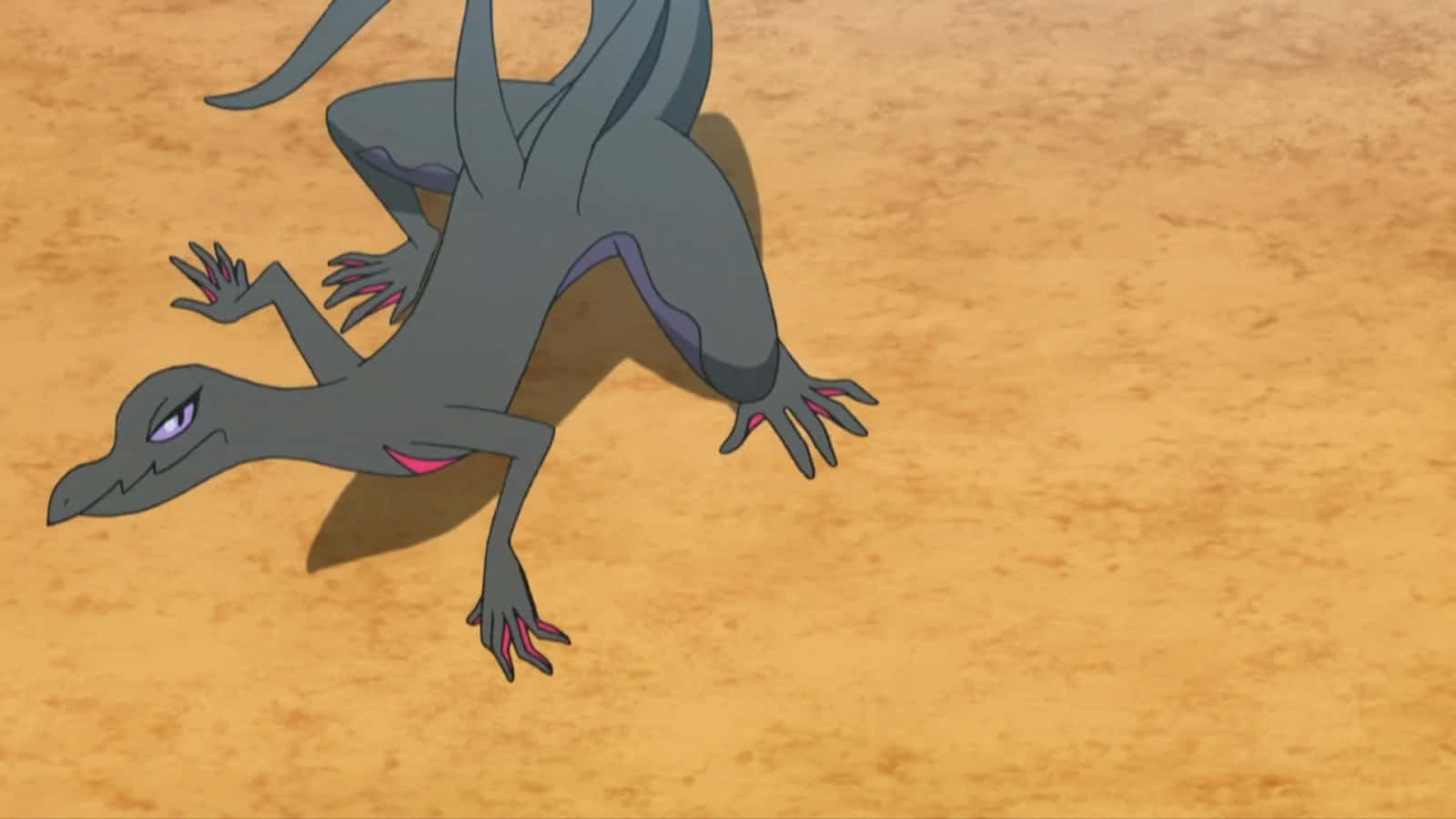 Majestic Pokemon Salazzle Crawling In Action Wallpaper