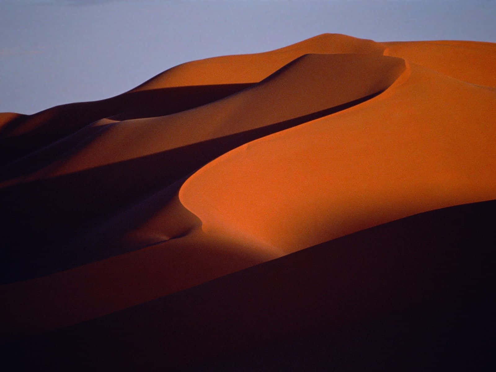 Majestic Sand Dunes At Sunset Wallpaper