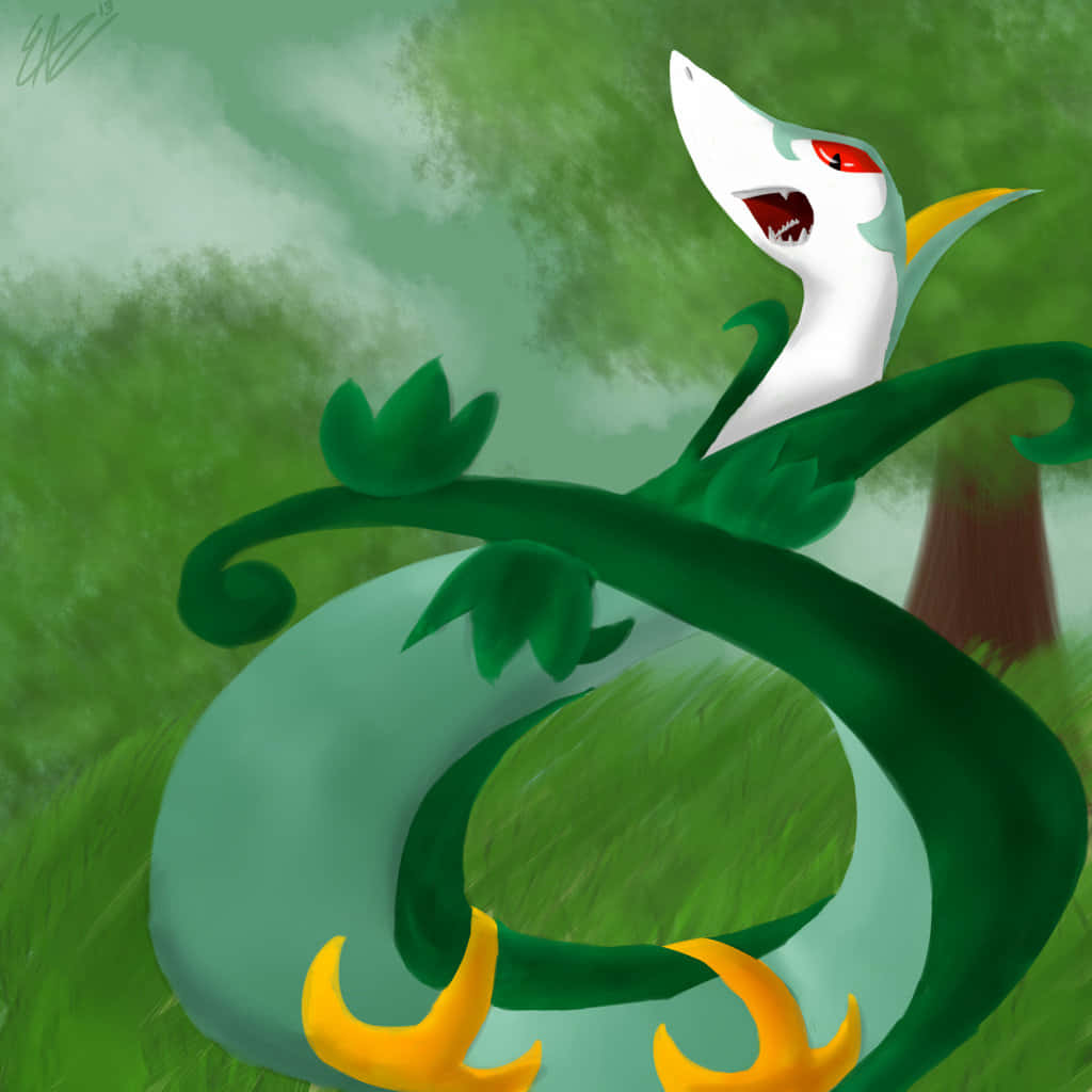 Majestic Serperior In Stunning Artistry Wallpaper