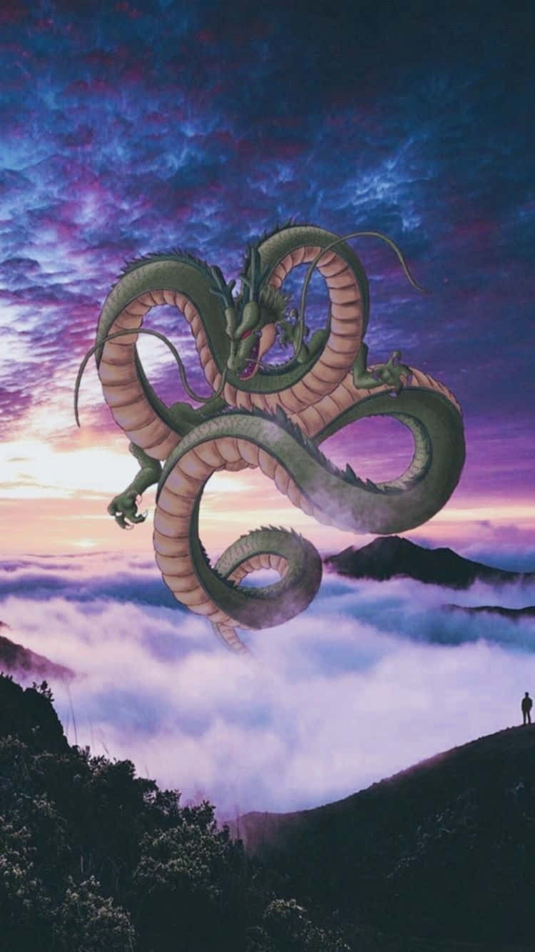 Majestic_ Shenron_ Above_ Clouds.jpg Wallpaper