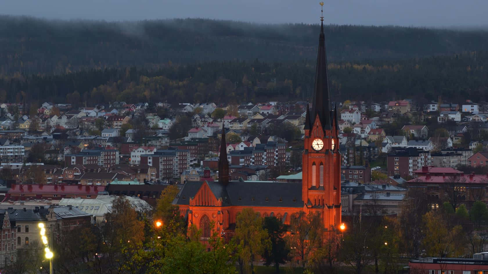 Majestic Sundsvall Landscape Wallpaper