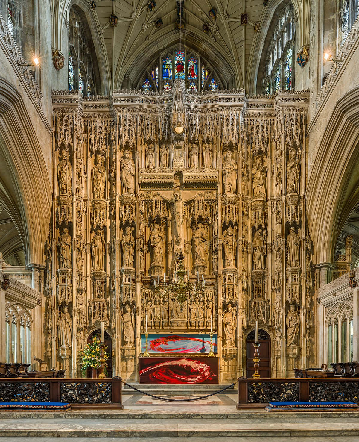 Majestic Sunset Over Winchester Cathedral Wallpaper