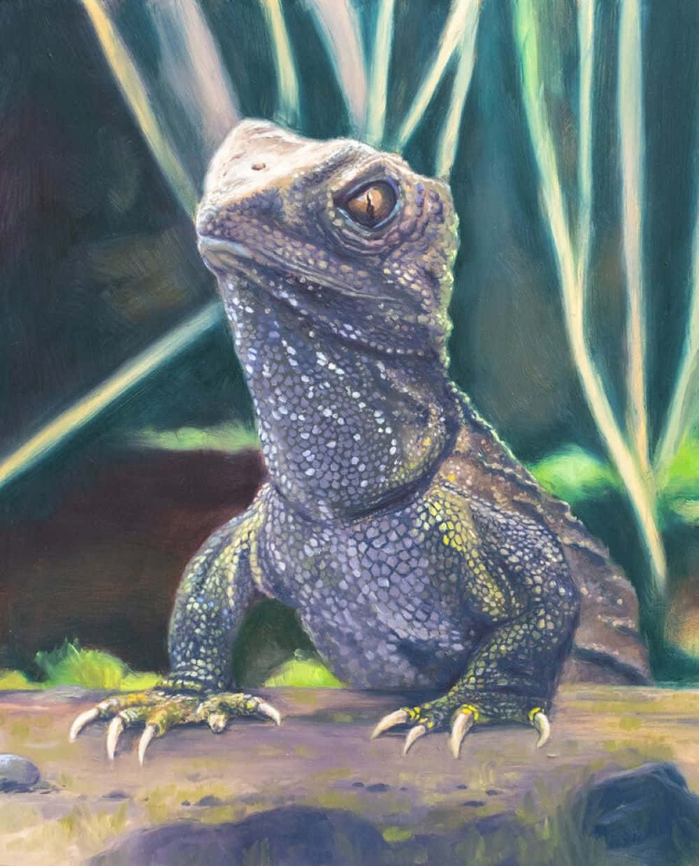 Majestic_ Tuatara_ Reptile_ Portrait Wallpaper