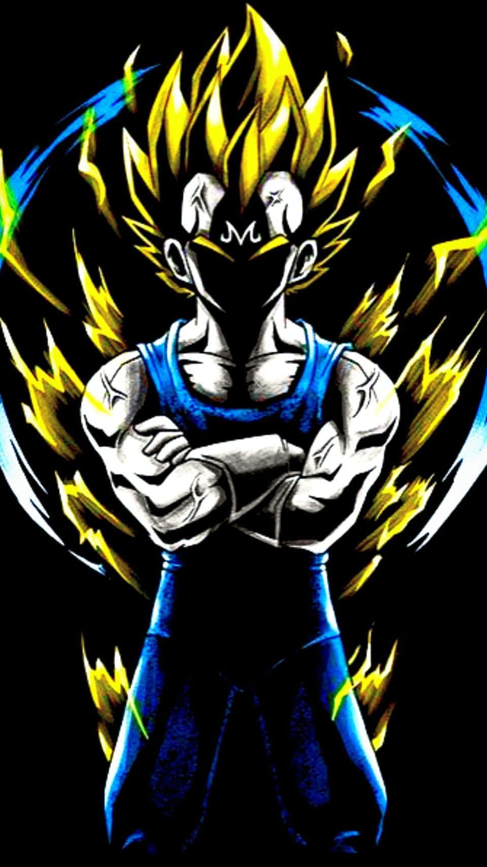 Majestic Vegeta Art Showcasing His Epic Power Wallpaper