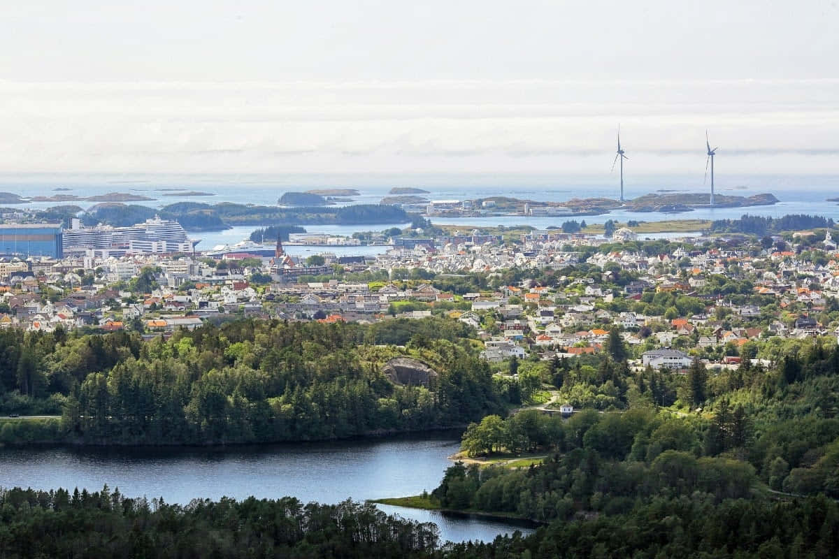 Majestic View Of Haugesund Coastline Wallpaper