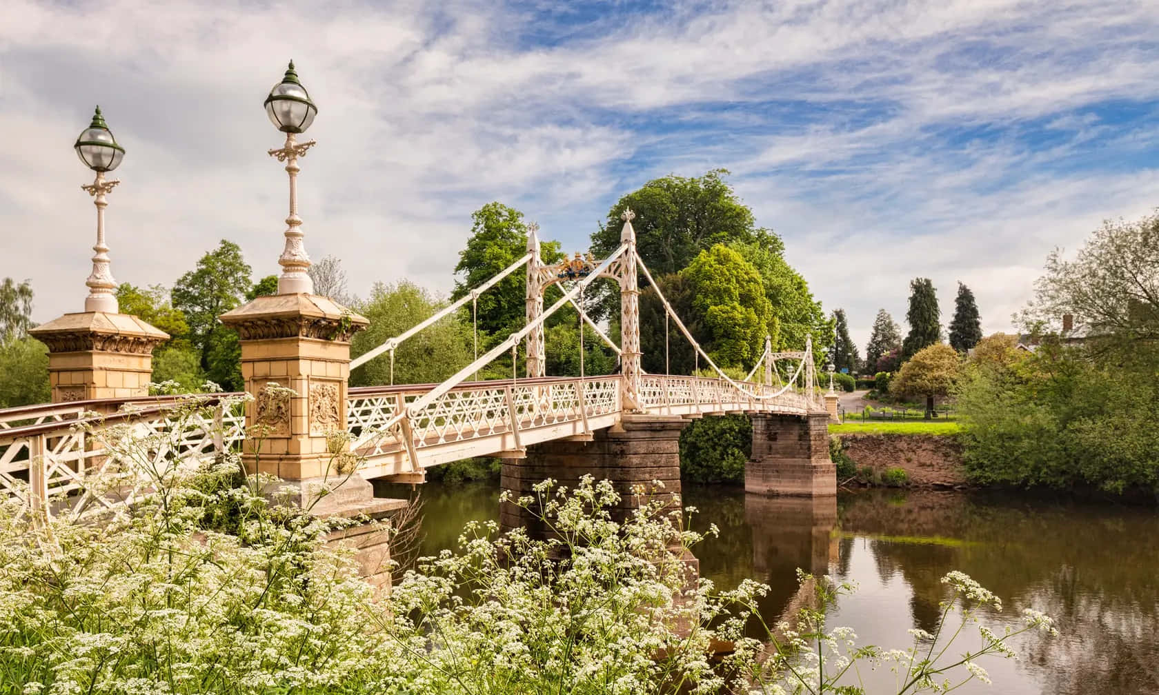 Majestic View Of Hereford Cathedral In Hereford, United Kingdom Wallpaper