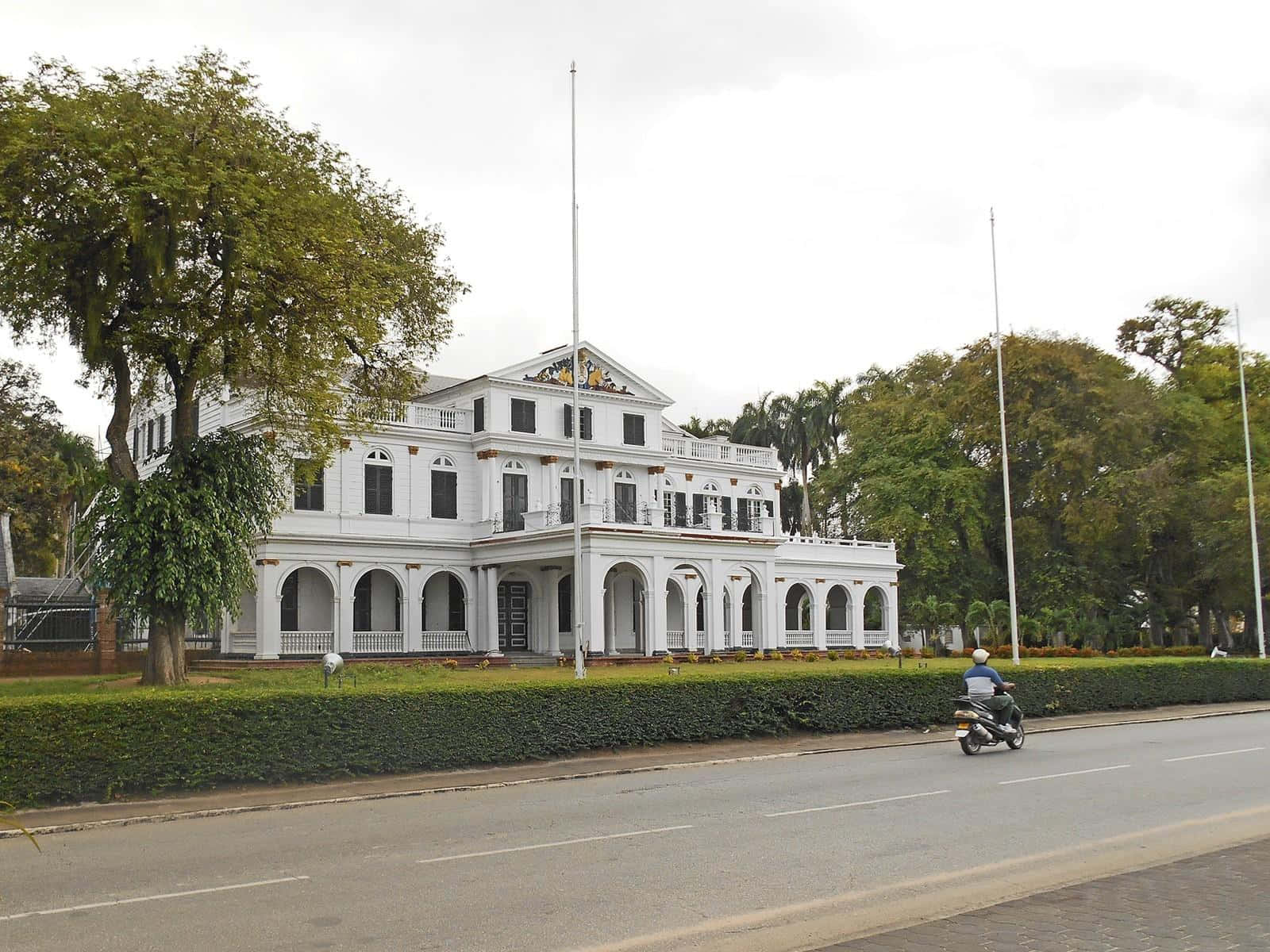 Majestic View Of Presidential Palace In Paramaribo Wallpaper