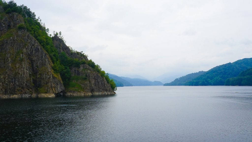 Majestic View Of Vidraru Dam, Romania Wallpaper