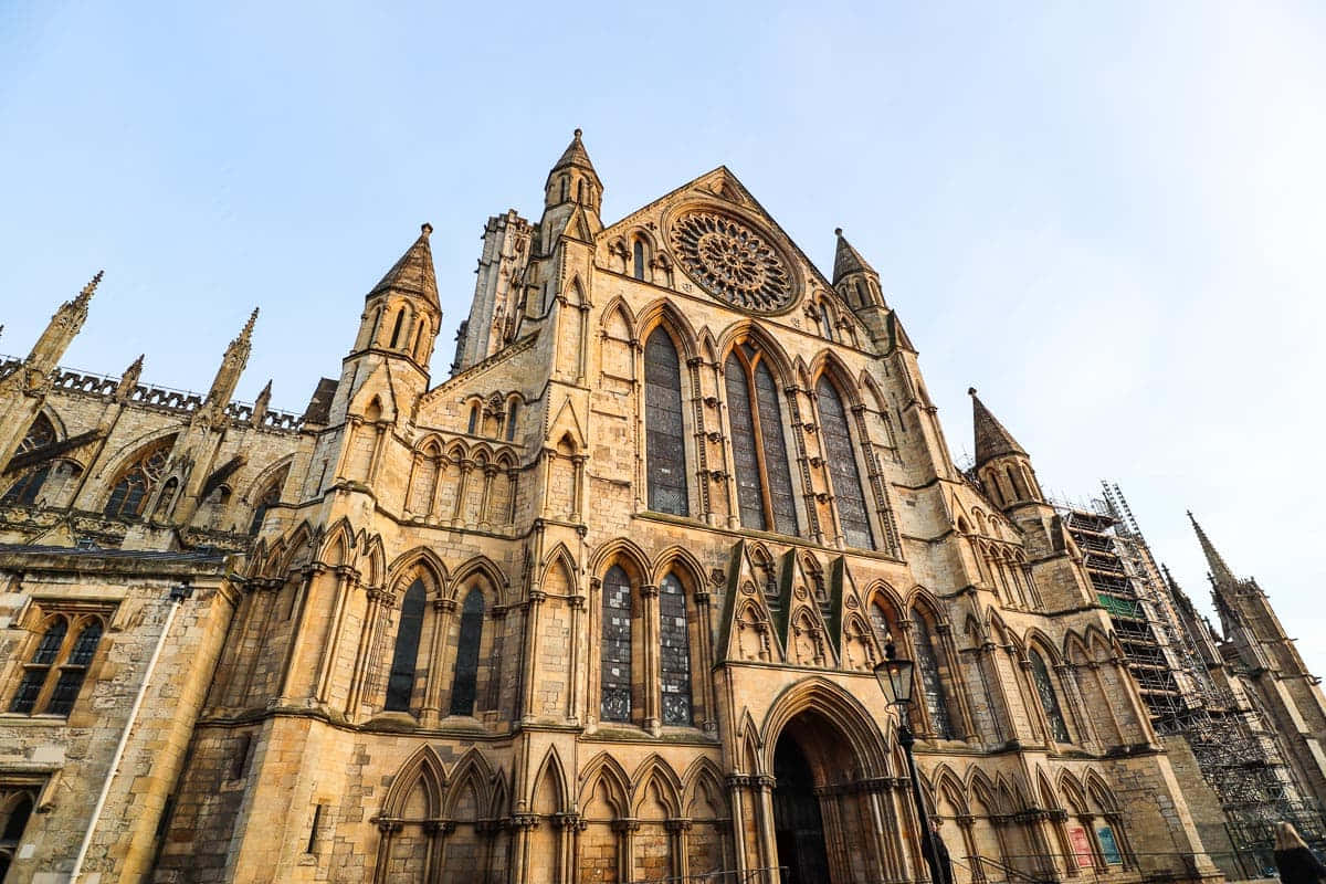 Majestic View Of York Minster Cathedral Wallpaper