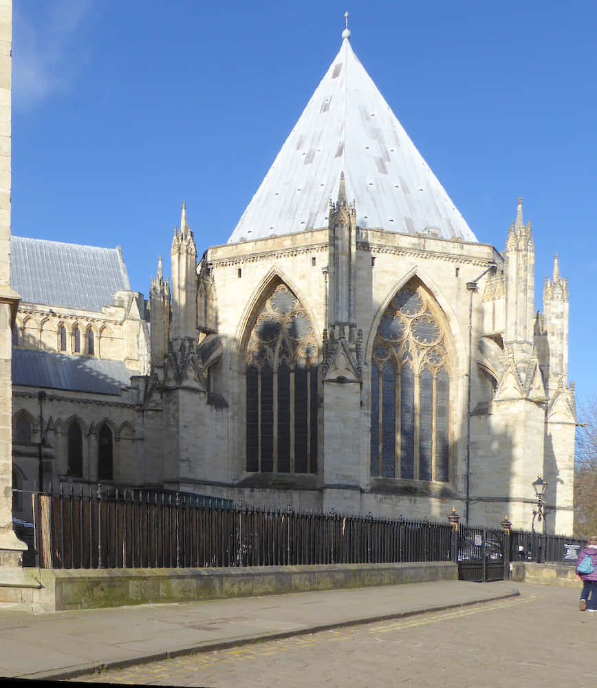 Majestic View Of York Minster Cathedral Chapter House Wallpaper