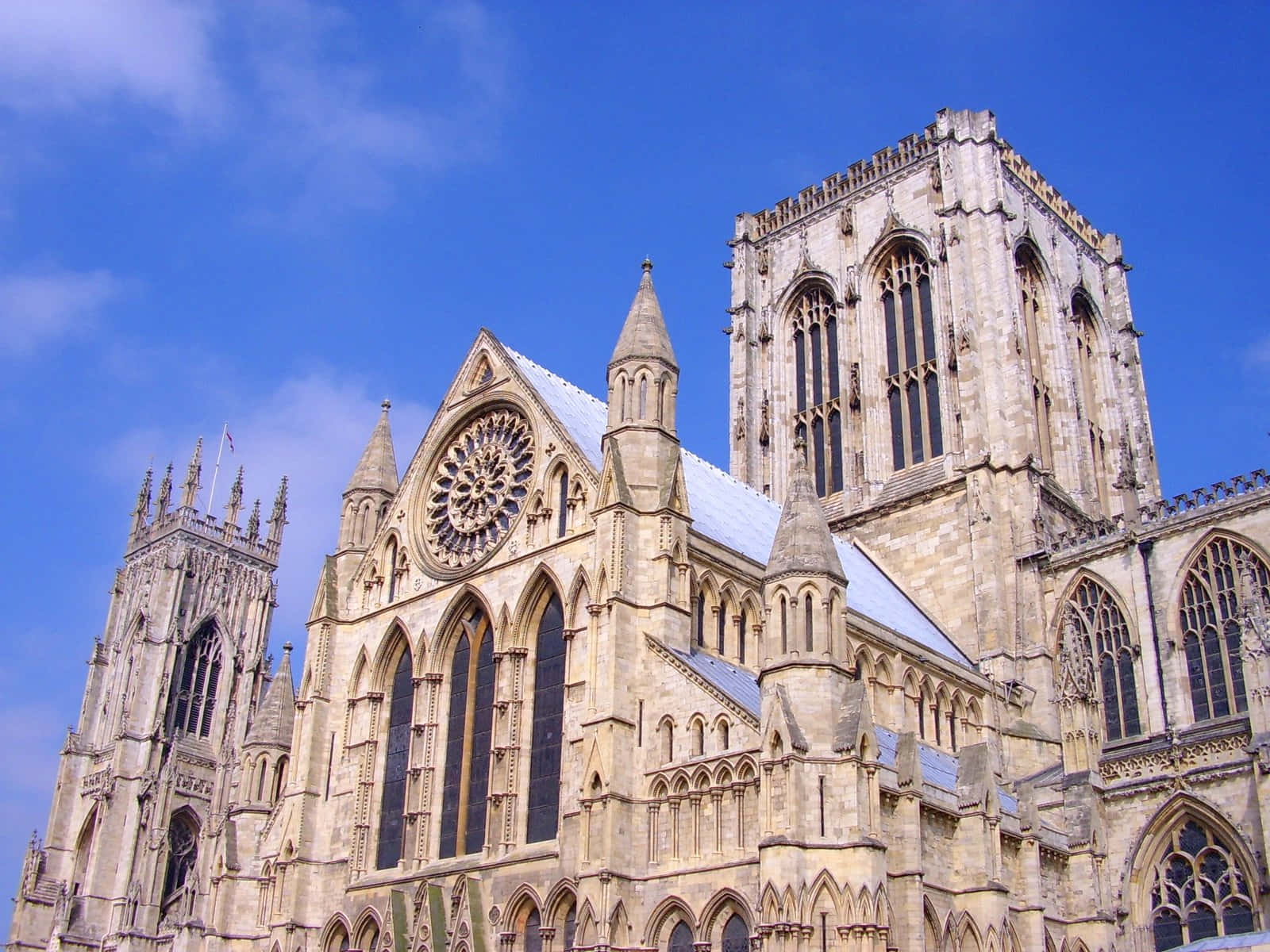 Majestic York Minster Cathedral’s Facade Wallpaper