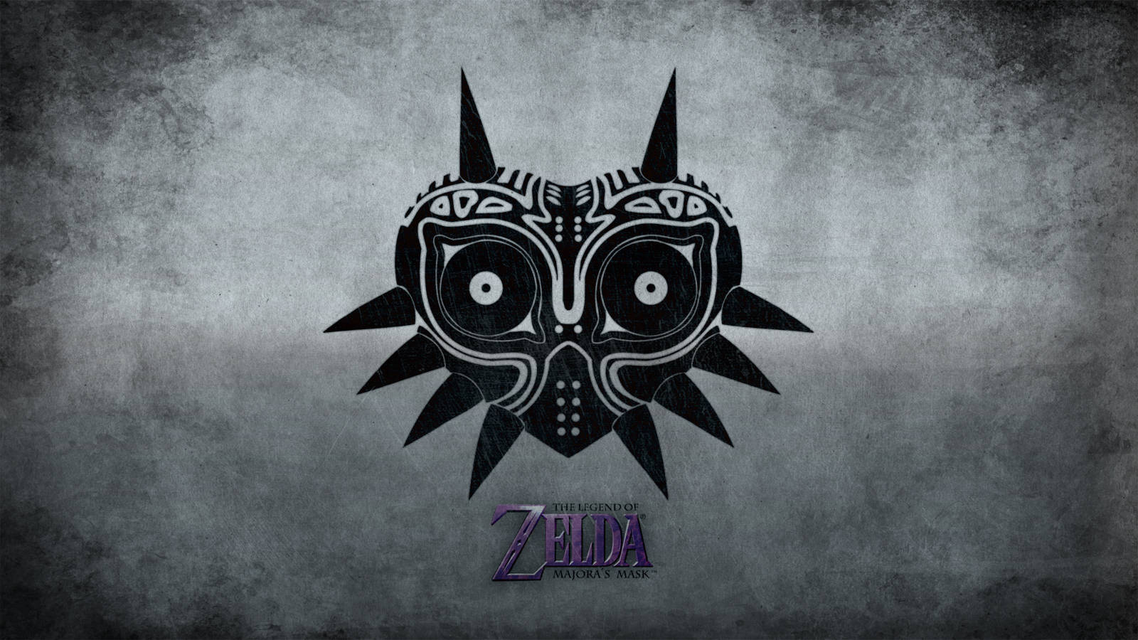 Majora's Mask Tribal Gray Scale Wallpaper