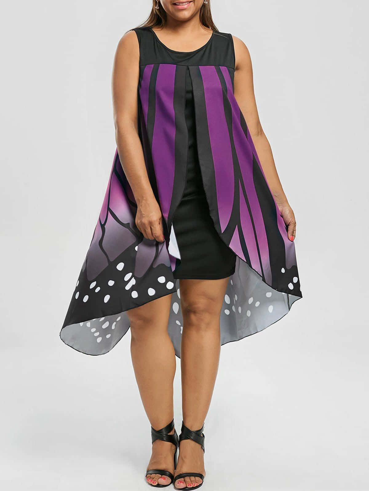 Make A Bold Fashion Statement With A Butterfly Wing Dress Wallpaper