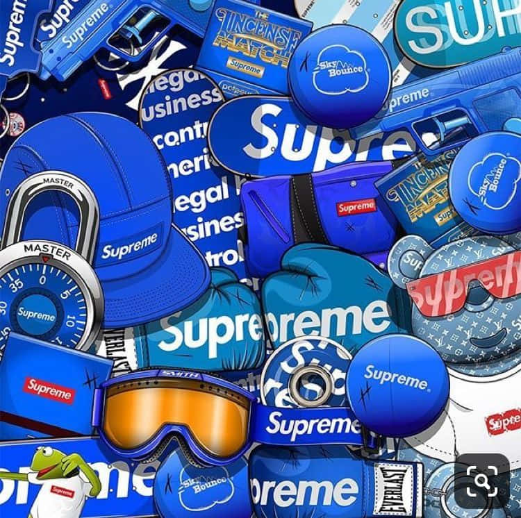 Make A Fashion Statement With The Latest Blue Hypebeast Look. Wallpaper